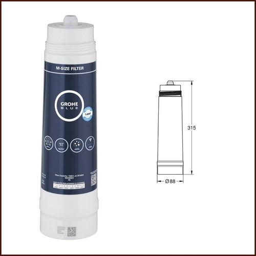 Cartuccia filtro acqua grohe - cartuccia,